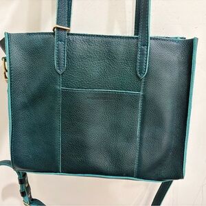 💧Lagoon E/W Lola Crossbody Zip Tote - Portland Leather